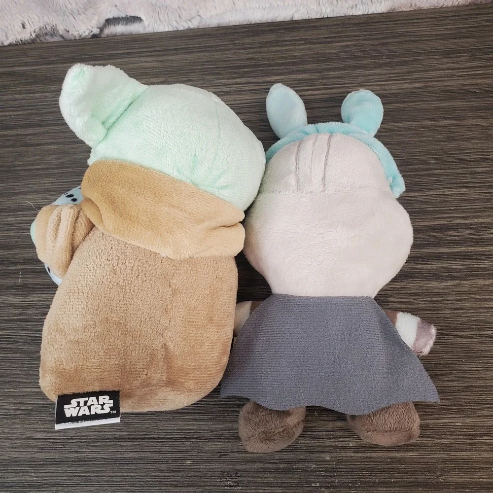 Star Wars Easter‎ Dog Toys Mandolorian Plush Squeaker 2pc Grogu Yoda Mando Bunny